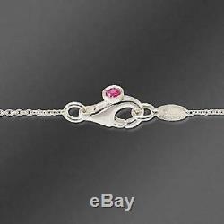 Authentic18kt WHITE Gold Diamond 0.33 ct Dangle Station Necklace by Roberto Coin