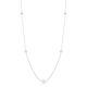 Authentic 18kt WHITE Gold Diamond 0.25 ct Station Necklace by Roberto Coin