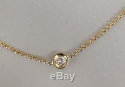 Authentic 18kt YELLOW Gold 5 Station Diamond. 25ct Station Necklace-Roberto Coin