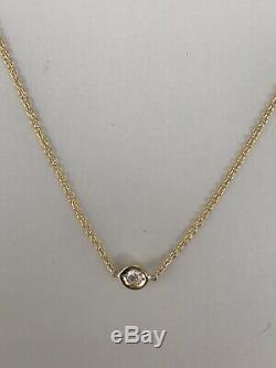Authentic 18kt YELLOW Gold 5 Station Diamond. 25ct Station Necklace-Roberto Coin