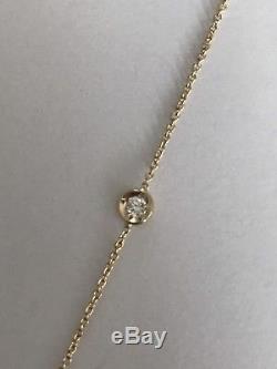 Authentic 18kt YELLOW Gold Diamond 0.35 ct Station Necklace by Roberto Coin