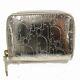 Authentic Christian Dior Coin Purse Gold Leather 811157