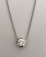 Authentic Diamond Solitaire 0.38ct 18kt WHITE Gold Necklace by Roberto Coin