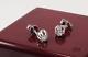 Authentic Roberto Coin 18k White Gold Diamond Stud Earrings, 0.5ctw Total