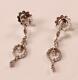 Authentic Roberto Coin 18k White Gold Diamonds Chandelier Circle Drop Earrings