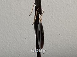 Authentic Signed Milor Italy 14kt Gold & Onyx Italian Coin Earrings Must See Nr