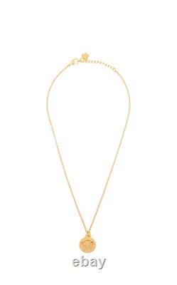 BNWT Versace Medusa Gold Coin Pendant Necklace