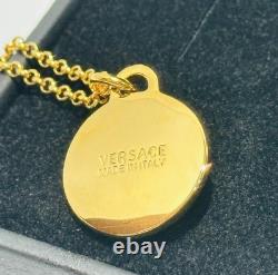 BNWT Versace Medusa Gold Coin Pendant Necklace