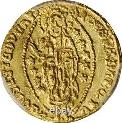 Beautiful 1400-13 Gold Coin Venice Italy Ducat Michael Steno Fr. 1230 PCGS MS64