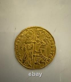 Beautiful 1400-13 Gold Coin Venice Italy Ducat Michael Steno Fr. 1230 stunning
