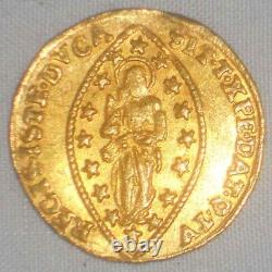 Beautiful 1779-89 Gold Coin Venice Italy Ducat Zecchino Paolo Rainier KM 714 AU+