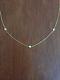 Beautiful Authentic 3 Station Diamond 18kt Yellow Gold Necklace by Roberto Coin
