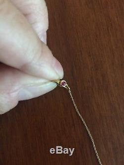 Beautiful Authentic 3 Station Diamond 18kt Yellow Gold Necklace by Roberto Coin