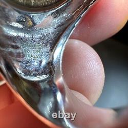Bold Silver White Bronze Gold Lire Coin Ring Milor Italy Sz 8