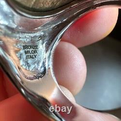 Bold Silver White Bronze Gold Lire Coin Ring Milor Italy Sz 8
