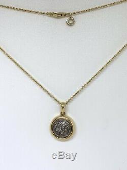 Bvlgari 18K Yellow Gold Ancient Coin Alexander The Great Monete Necklace