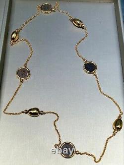 Bvlgari 18k Yellow Gold Ancient Coins Link Necklace