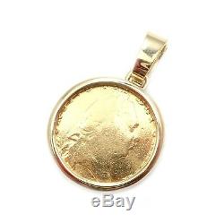 Bvlgari Bulgari 18k Yellow Gold King George III 22k Gold Coin Pendant 1780's