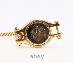 Bvlgari Roma 1970's Monete 162 BC coin bracelet in 18 kt yellow gold with gems