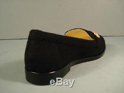 CHANEL 35.5 Black Tweed Round Toe Mocassins Loafers Low Heels 3 Gold Coins NEW