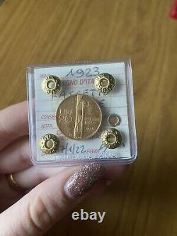 Coin Gold Kingdom D'Italia 20 Livres Bundle 1923 Rare Sealed Qspl Subalpina
