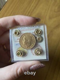 Coin Gold Kingdom D'Italia 20 Livres Bundle 1923 Rare Sealed Qspl Subalpina