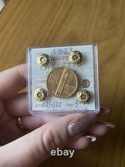 Coin Gold Kingdom D'Italia 20 Livres Bundle 1923 Rare Sealed Spl Subalpina