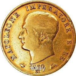 Coin, ITALIAN STATES, KINGDOM OF NAPOLEON, Napoleon I, 40 Lire, 1810/0