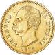 Coin, Italy, Umberto I, 20 Lire, 1879, Rome, AU, Gold, KM21