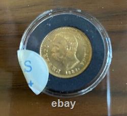 Coin, Italy, Umberto I, 20 Lire, 1881, Rome, PCGS, MS63+, Gold