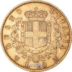 Coin, Italy, Vittorio Emanuele II, 20 Lire, 1868, Torino, AU, Gold