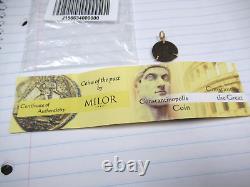 Coins of Past Milor Italy Constantine I The Great Bronze Coin 18K Gold Pendant