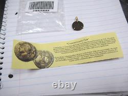 Coins of Past Milor Italy Constantine I The Great Bronze Coin 18K Gold Pendant