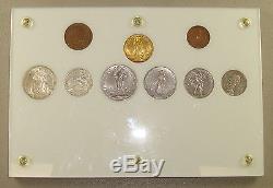 Complete 1933-34 Pope Pius XI Vatican City Jubilee Set Includes Gold 100 Lire