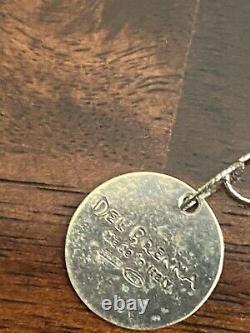 Del Brenna Italy Silver beaded chain with24k gold overlay and Italian coin pendant