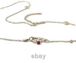 Designer Roberto Coin 18K White Gold Diamonds By The Yard Necklace