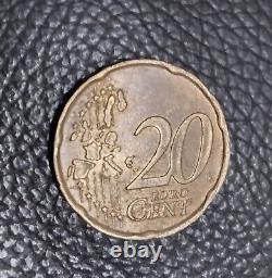 EURO Coin 20 Cents M. A. C. 2002 ITALY