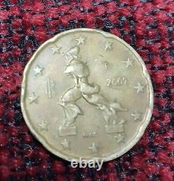 EURO Coin 20 Cents M. A. C. 2002 ITALY