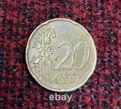 EURO Coin 20 Cents M. A. C. 2002 ITALY