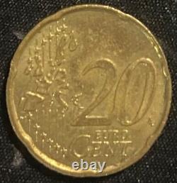 Error 2002 Italy 20 Cent Euro Coin