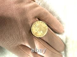 Eterna Gold 14k Yellow Gold Italian 20-lire Coin Ring, Size 7 (m4361g-24)
