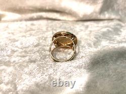 Eterna Gold 14k Yellow Gold Italian 20-lire Coin Ring, Size 7 (m4361g-24)