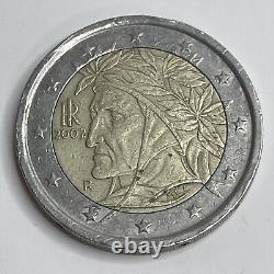 Euro coin 2 Euro coin Italy 2002 Dante Alighieri Rare Mint Mark R
