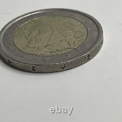 Euro coin 2 Euro coin Italy 2002 Dante Alighieri Rare Mint Mark R