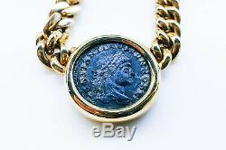GENUINE BULGARI Ancient Coin GOLD Necklace