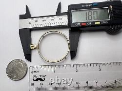 GOLd 14k Bezel 50 pesos pendant solid moneda centenario coin frame bisel