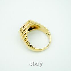 Genuine Bulgari Ancient Coin Ring 18 Kt Yellow Gold Very Good Condition