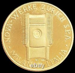 Gold Fiat 28-40 HP Targa Florio Corsa Car Medal Milano Italia