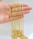 Gold Rope Chain 14K Men's Necklace Yellow Link 3MM 24 Diamond Cut Miami Cuban