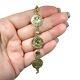 Gorgeous 14K Gold Italian Tagliamonte Style Coin Link Bracelet
